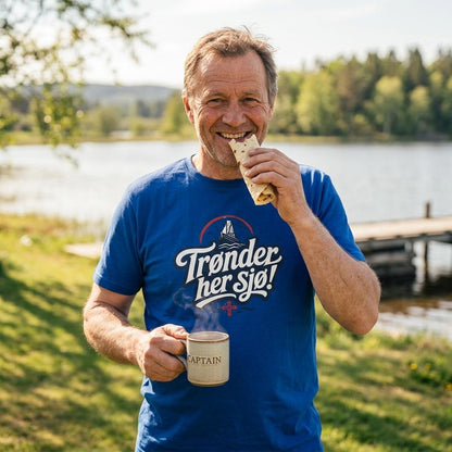 Trønder her sjø! Unisex T-shirt med komfortabel passform