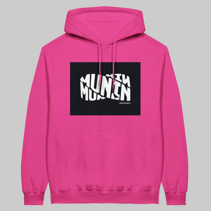 Munin Hoodie i Pink Lemonade – flat lay forfra – Nordic Hoodie