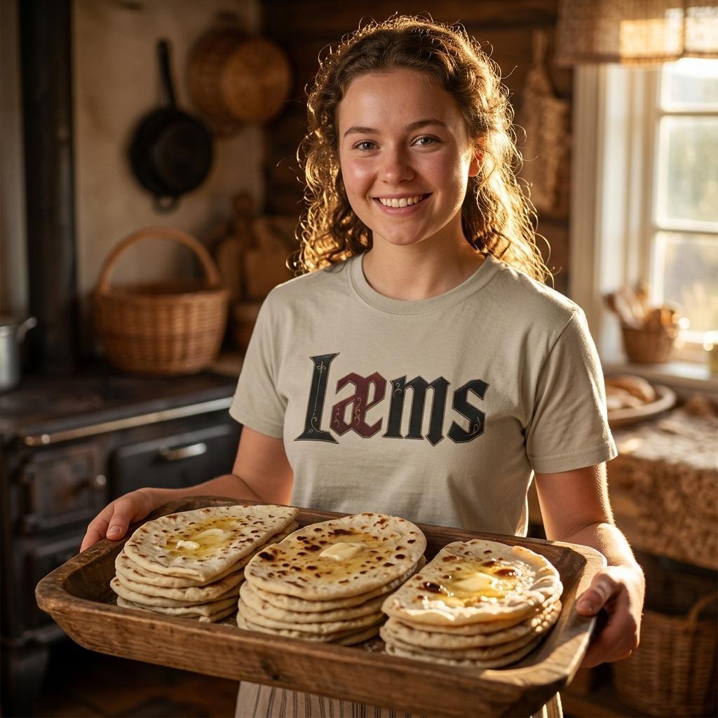 LÆMS - Klassisk unisex t-skjorte med rund hals